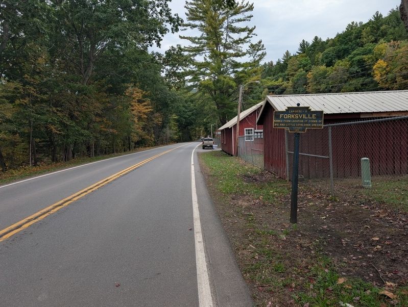 Forksville Marker. Click for full size. Forksville Marker image. Click for full size.
