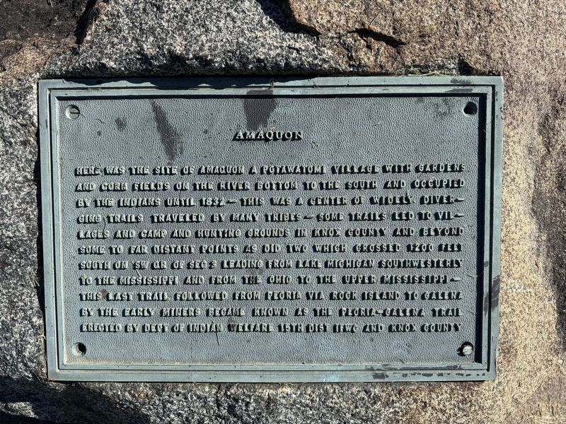 Amaquon Marker. Click for full size. Amaquon Marker image. Click for full size.