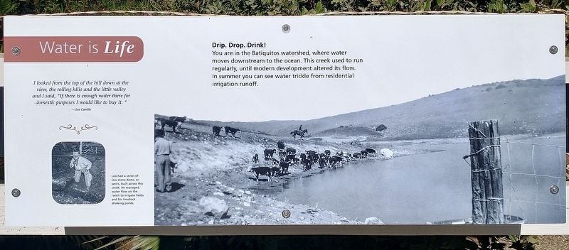 Water is Life Marker. Click for full size. Water is Life Marker image. Click for full size.