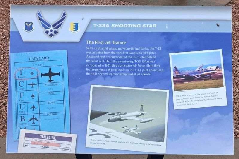 T-33A <i>Shooting Star</i> Marker. Click for full size. T-33A <i>Shooting Star</i> Marker image. Click for full size.