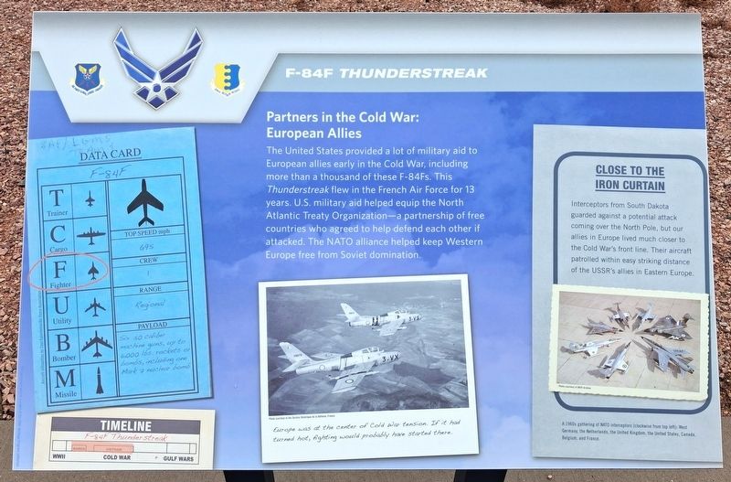F-84F <i>Thunderstreak</i> Marker. Click for full size. F-84F <i>Thunderstreak</i> Marker image. Click for full size.