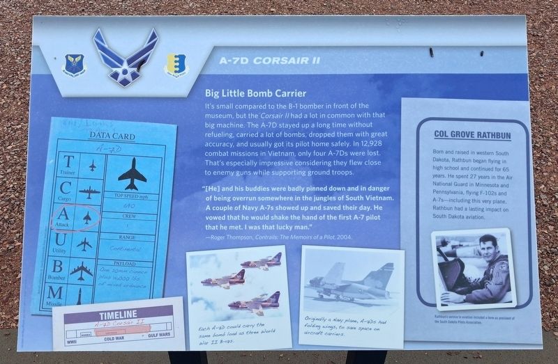 A-7D <i>Corsair</i> II Marker. Click for full size. A-7D <i>Corsair</i> II Marker image. Click for full size.