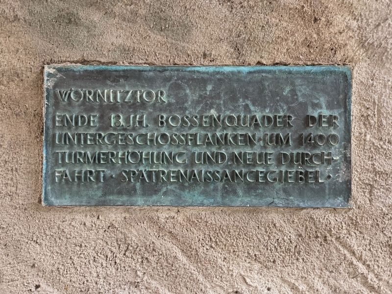 Wörnitztor / Wörnitz Gate Marker. Click for full size. Wörnitztor / Wörnitz Gate Marker image. Click for full size.
