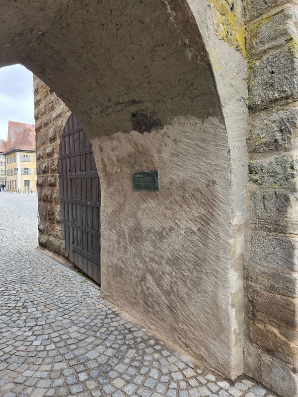 Wörnitztor / Wörnitz Gate Marker. Click for full size. Wörnitztor / Wörnitz Gate Marker image. Click for full size.