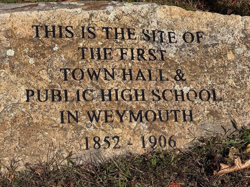 First Town Hall & Public High School Marker. Click for full size. First Town Hall & Public High School Marker image. Click for full size.