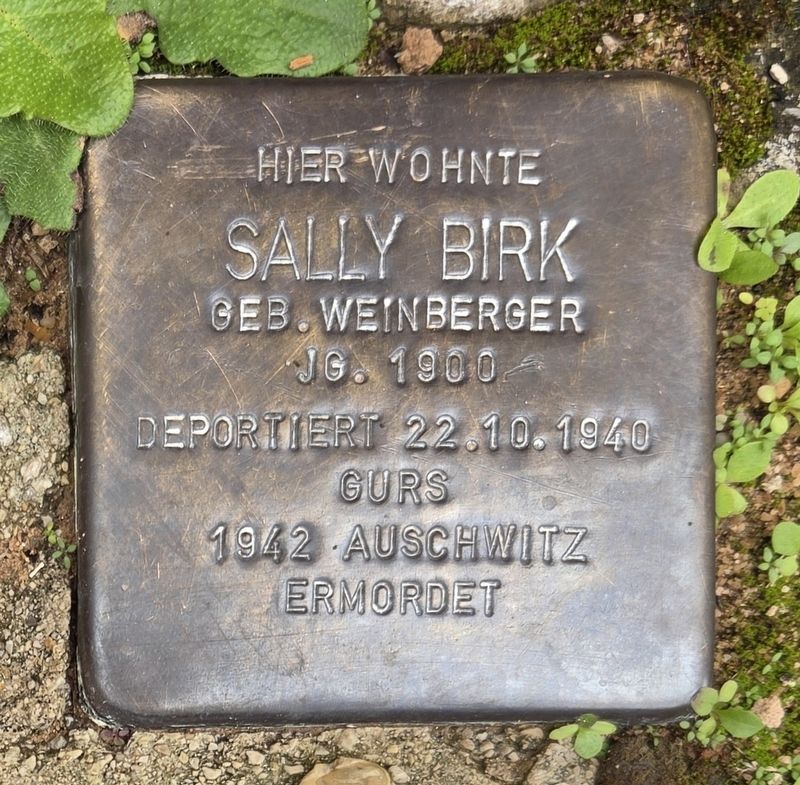 Sally Birk Marker. Click for full size. Sally Birk Marker image. Click for full size.
