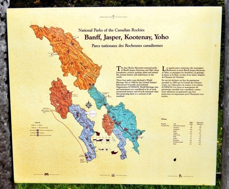 Banff, Jasper, Kootenay, Yoho Marker. Click for full size. Banff, Jasper, Kootenay, Yoho Marker image. Click for full size.