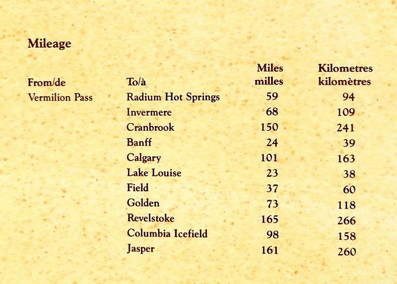 Marker detail: Mileage Chart. Click for full size. Marker detail: Mileage Chart image. Click for full size.