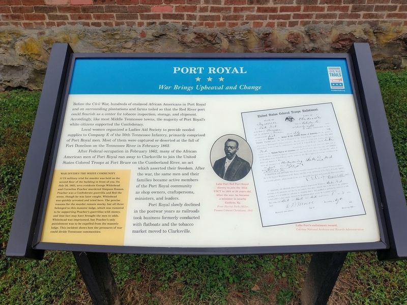Port Royal Marker. Click for full size. Port Royal Marker image. Click for full size.