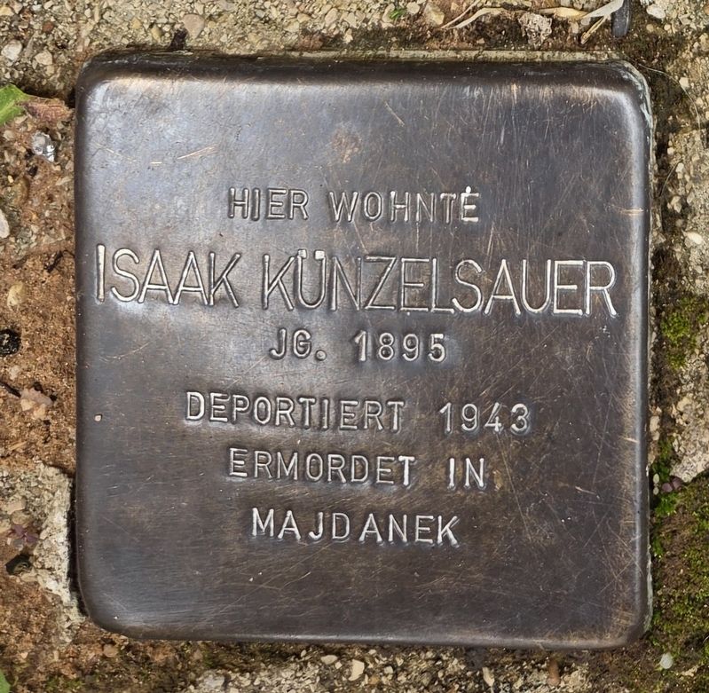 Isaak Künzelsauer Marker. Click for full size. Isaak Künzelsauer Marker image. Click for full size.