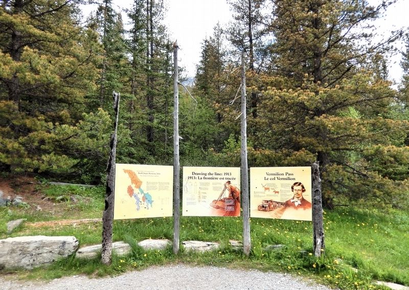 Vermilion Pass / Le col Vermilion Marker. Click for full size. Vermilion Pass / Le col Vermilion Marker image. Click for full size.
