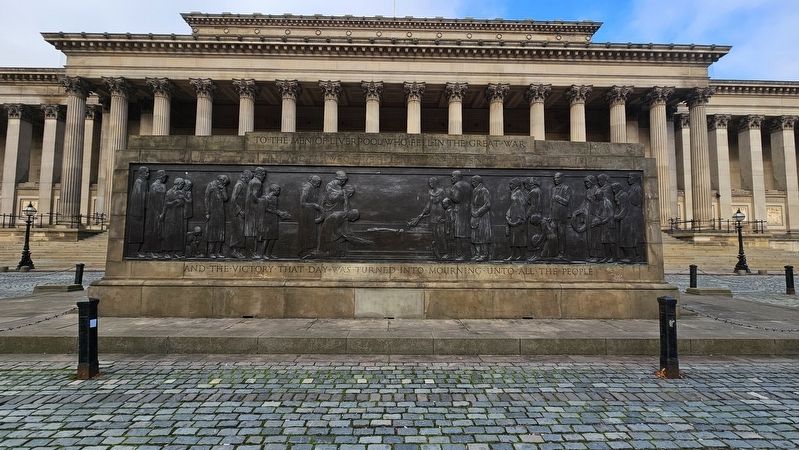 Liverpool Cenotaph Marker, Side One. Click for full size. Liverpool Cenotaph Marker, Side One image. Click for full size.