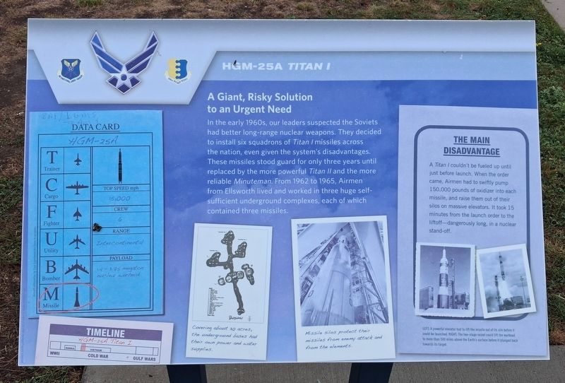HGM-25A <i>Titan I</i> Marker. Click for full size. HGM-25A <i>Titan I</i> Marker image. Click for full size.