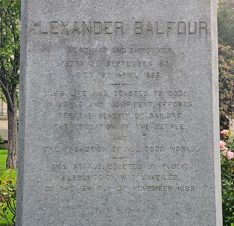 Alexander Balfour Marker. Click for full size. Alexander Balfour Marker image. Click for full size.