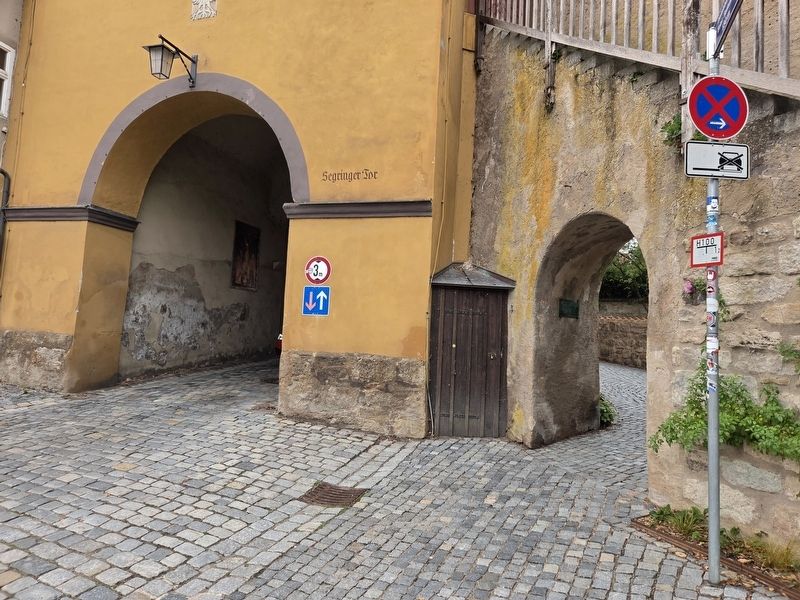 Die Gerichtstafeln in den Dinkelsbühler Stadttoren Marker. Click for full size. Die Gerichtstafeln in den Dinkelsbühler Stadttoren Marker image. Click for full size.