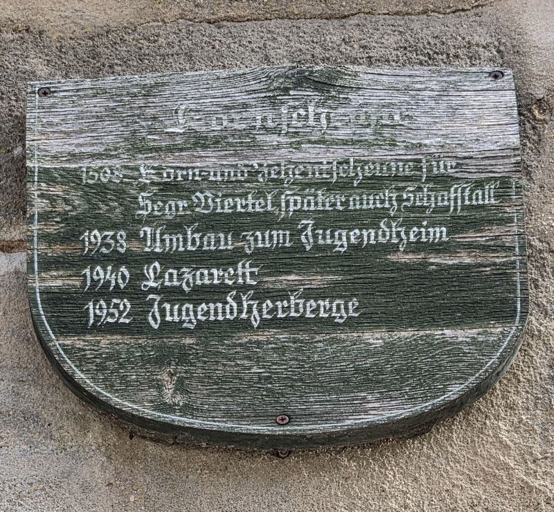 Kornspeicher und Jugendherberge / Granary and Youth Hostel Marker image. Click for full size.