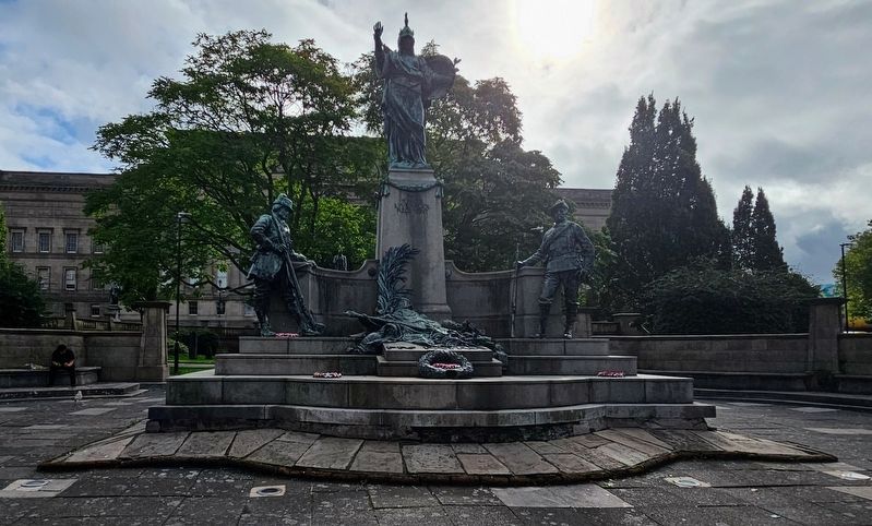 The Kings Liverpool Regiment Memorial (Front Face). Click for full size. The Kings Liverpool Regiment Memorial (Front Face) image. Click for full size.