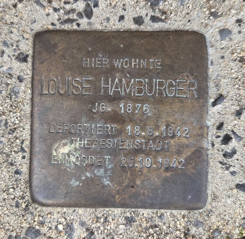 Louise Hamburger Marker. Click for full size. Louise Hamburger Marker image. Click for full size.