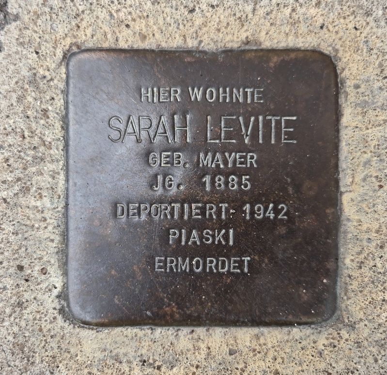 Sarah Levite Marker. Click for full size. Sarah Levite Marker image. Click for full size.