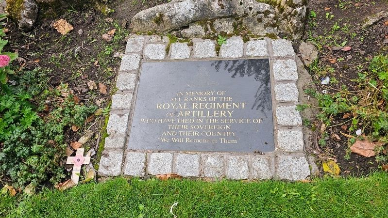 Royal Regiment of Artillery Memorial Marker. Click for full size. Royal Regiment of Artillery Memorial Marker image. Click for full size.