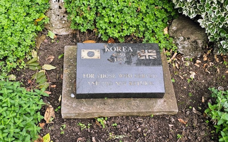 Liverpool Korean War Memorial Marker. Click for full size. Liverpool Korean War Memorial Marker image. Click for full size.
