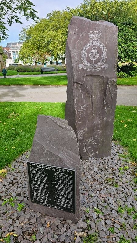 611 (West Lancashire) Squadron Royal Auxiliary Air Force Memorial. Click for full size. 611 (West Lancashire) Squadron Royal Auxiliary Air Force Memorial image. Click for full size.
