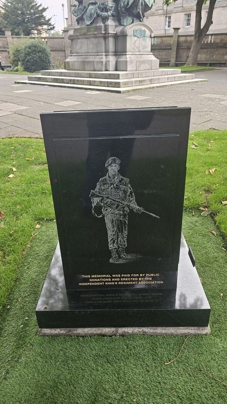 Operation Banner - 1st Battalion Kings Regiment Memorial (Rear). Click for full size. Operation Banner - 1st Battalion Kings Regiment Memorial (Rear) image. Click for full size.