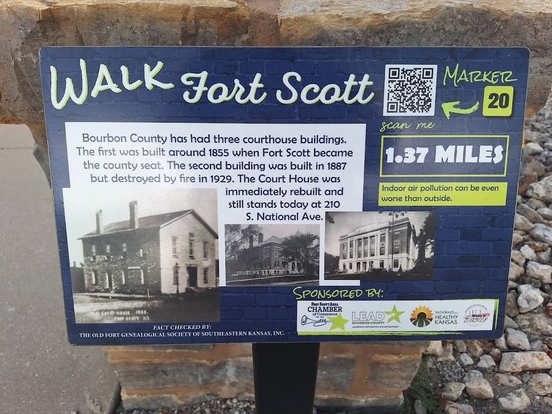 Bourbon County Courthouses Marker image. Click for full size.