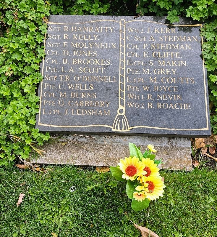 The Queen's Lancashire Regiment Memorial ("Book" One). Click for full size. The Queen's Lancashire Regiment Memorial ("Book" One) image. Click for full size.