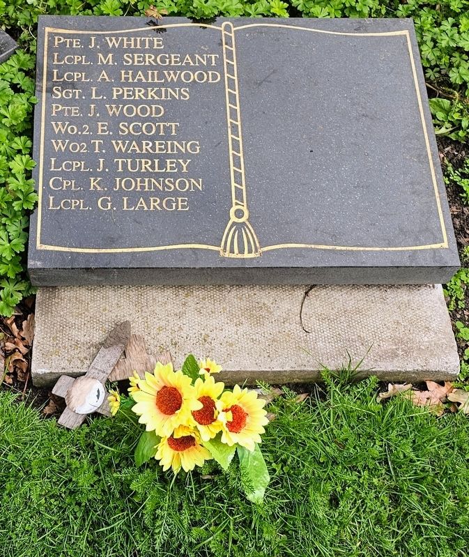 The Queen's Lancashire Regiment Memorial ("Book" Two). Click for full size. The Queen's Lancashire Regiment Memorial ("Book" Two) image. Click for full size.