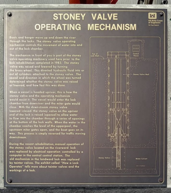 Stoney Valve Operating Mechanism Marker image. Click for full size.