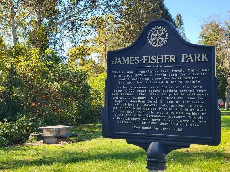 James-Fisher Park Marker, Side One image. Click for full size.