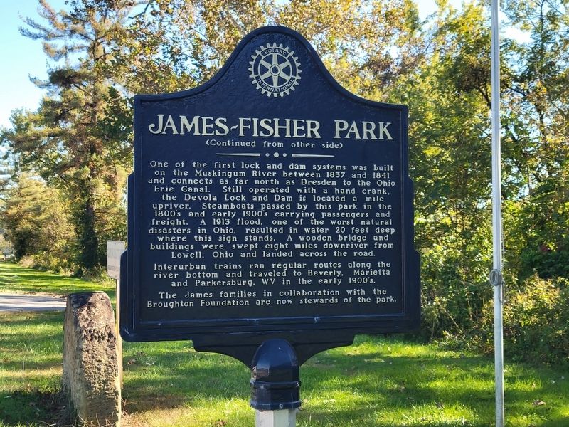 James-Fisher Park Marker, Side Two image. Click for full size.