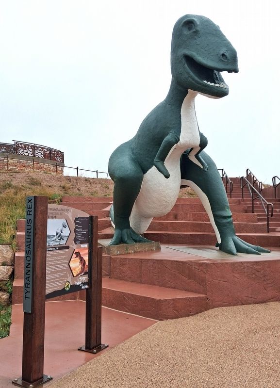Tyrannosaurus Rex and Marker. Click for full size. Tyrannosaurus Rex and Marker image. Click for full size.