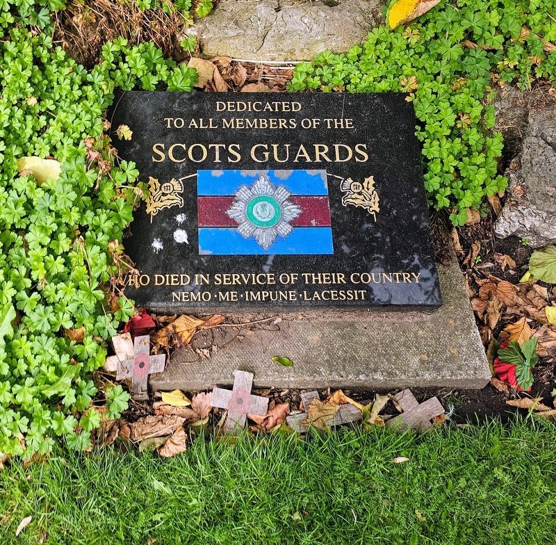 Liverpool Scots Guards Memorial Marker. Click for full size. Liverpool Scots Guards Memorial Marker image. Click for full size.
