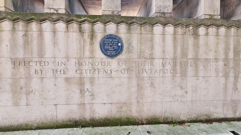 Queensway Tunnel Marker. Click for full size. Queensway Tunnel Marker image. Click for full size.