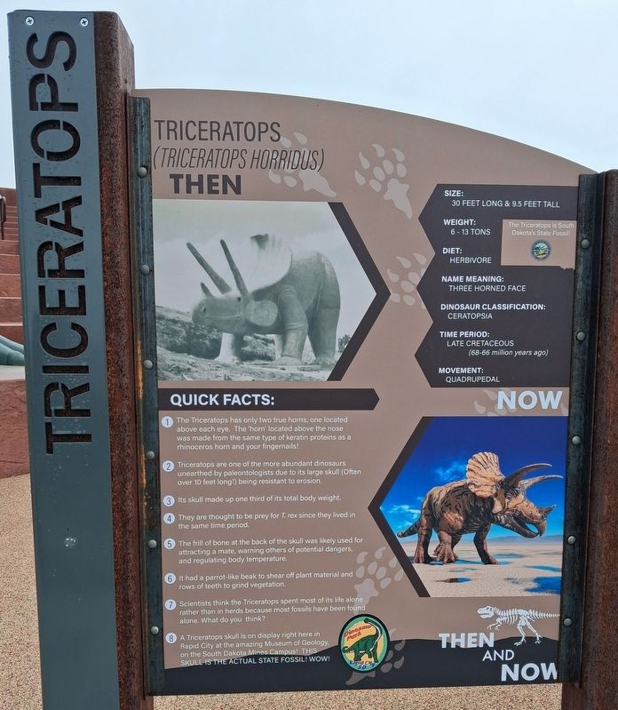 Triceratops Marker. Click for full size. Triceratops Marker image. Click for full size.