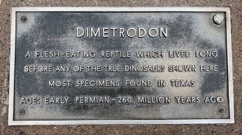 Dimetrodon Marker. Click for full size. Dimetrodon Marker image. Click for full size.