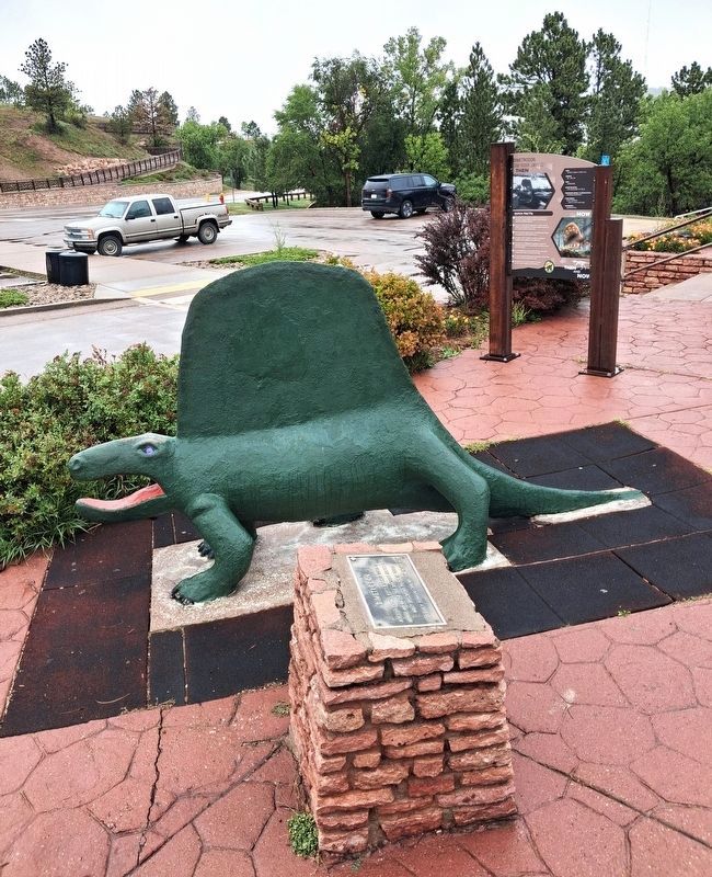 Dimetrodon Markers and Sculpture. Click for full size. Dimetrodon Markers and Sculpture image. Click for full size.