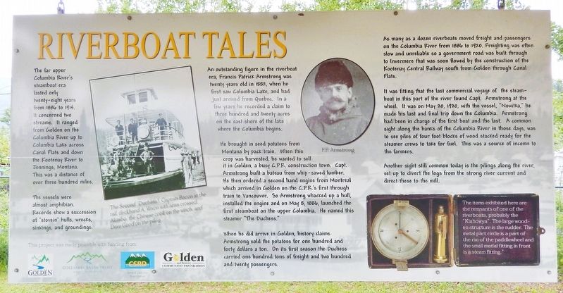 Riverboat Tales Marker. Click for full size. Riverboat Tales Marker image. Click for full size.