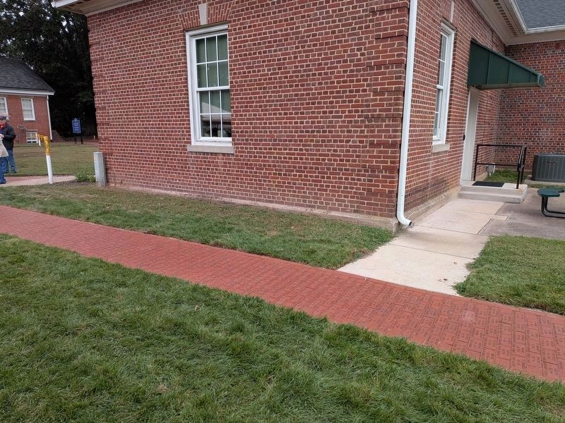 Courthouse Barracks Memorial Walkway. Click for full size. Courthouse Barracks Memorial Walkway image. Click for full size.
