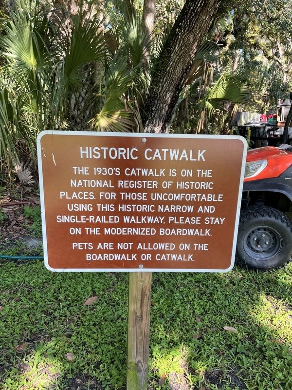 Historic Catwalk Marker. Click for full size. Historic Catwalk Marker image. Click for full size.