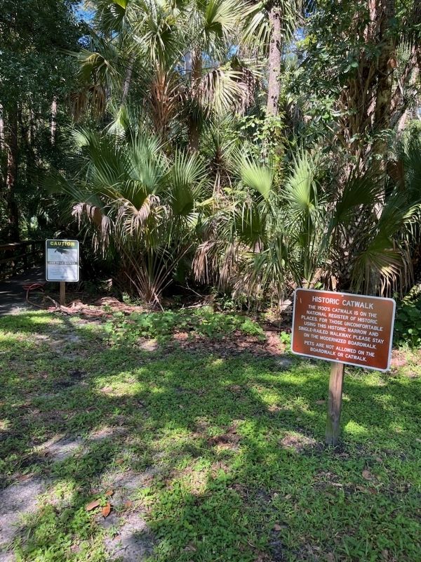 Historic Catwalk Marker. Click for full size. Historic Catwalk Marker image. Click for full size.