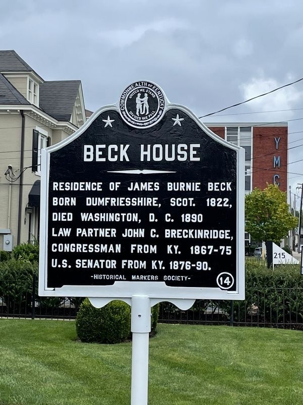Beck House Marker. Click for full size. Beck House Marker image. Click for full size.