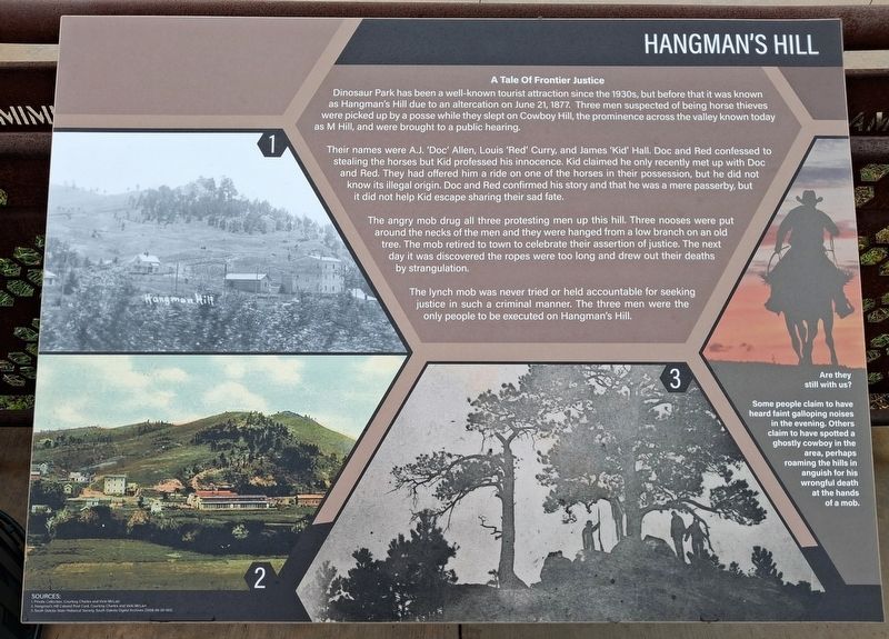 Hangman's Hill Marker. Click for full size. Hangman's Hill Marker image. Click for full size.