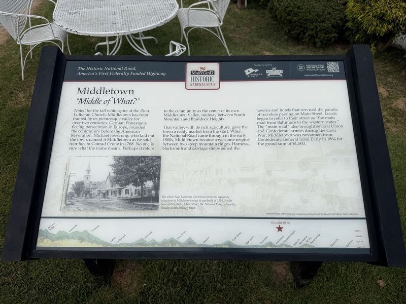 Middletown Marker. Click for full size. Middletown Marker image. Click for full size.