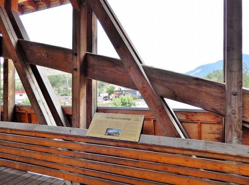 A Brief History of Covered Bridges Marker image. Click for full size.
