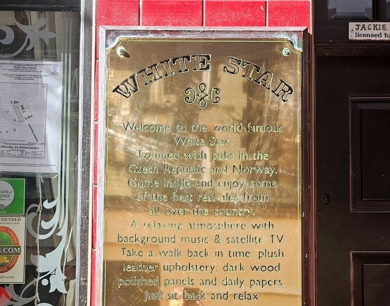 White Star Marker, Side One. Click for full size. White Star Marker, Side One image. Click for full size.