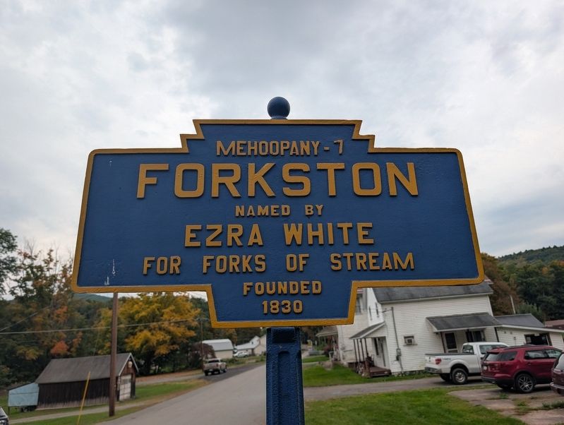 Forkston Marker. Click for full size. Forkston Marker image. Click for full size.