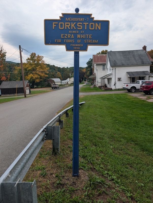 Forkston Marker. Click for full size. Forkston Marker image. Click for full size.
